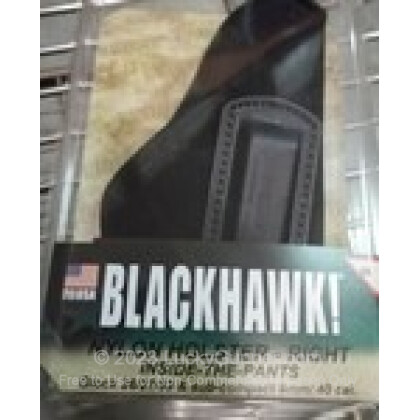 Large image of Blackhawk Nylon Inside-the-Pant Holsters For Sale - Blackhawk concealment Holsters for Glock 26, 27, 33, and other sub-compact 9mm/40 S&W pistols