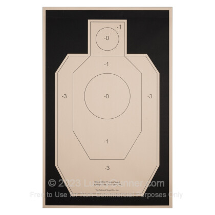 Large image of Bulk IDPA Paper Targets For Sale - Classic IDPA-P Targets in Stock by National Target Company - 100 Count