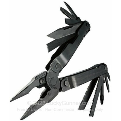 Large image of Leatherman Super Tool 300 Multi-Tool 19 Tool Perfect For Any Task For Sale - Black Oxide Super Tool 300 For Sale