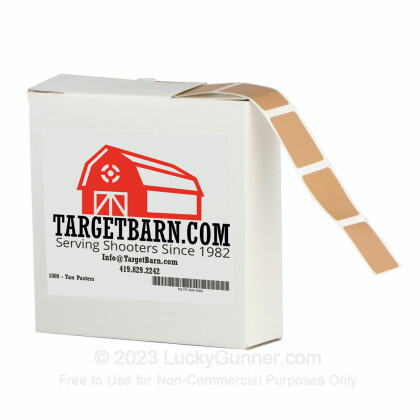 Large image of Bulk Pasters For Sale - Tan Pasters in Stock by Target Barn at Lucky Gunner - 1000 Count