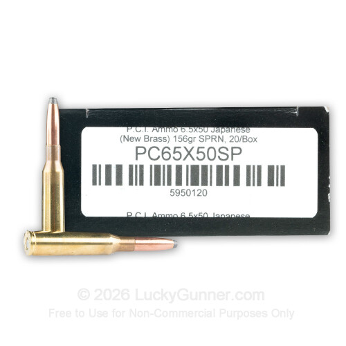 Premium 6.5 Jap Ammo For Sale - 156 Grain SPRN Ammunition in Stock