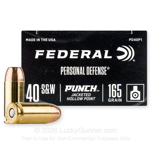 Premium 40 S&W Ammo For Sale - 165 Grain JHP Ammunition in Stock