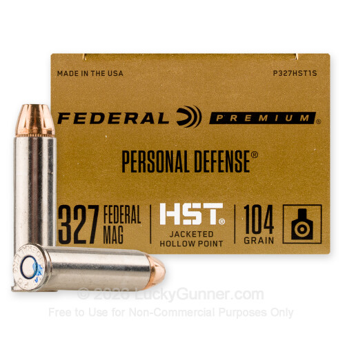 Federal HST 327 Federal Magnum Ammo For Sale - 104gr JHP - 20 Rounds
