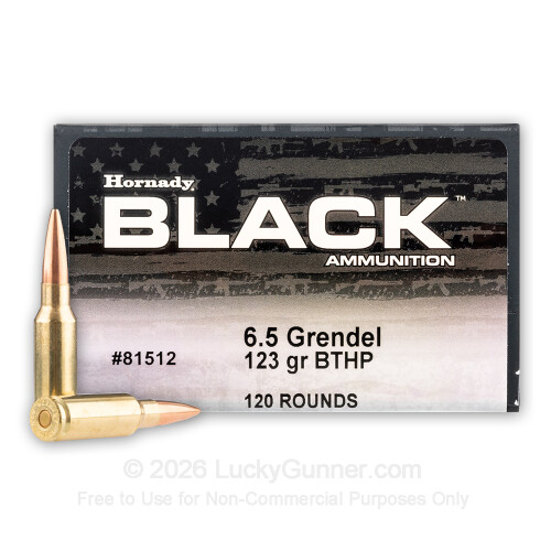 Premium 6.5 Grendel Ammo For Sale - 123 Grain BTHP Ammunition in