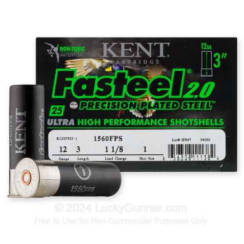 Premium 12 Gauge Ammo For Sale - 3” 1-1/8oz. #1 Steel Shot Ammunition ...