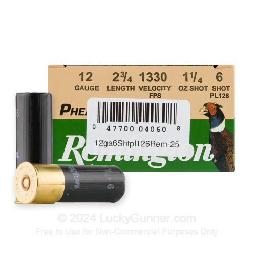 12Gauge234114oz6ShotRemingtonPheasantLoads25Rounds