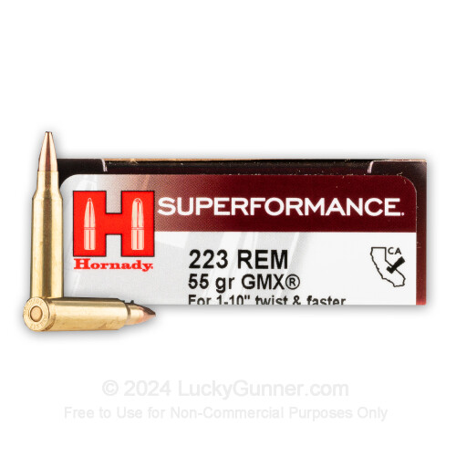 HORNADY GMX 70GR IN 223 AND GENERAL MONOLITHIC RELOADING visual data 7