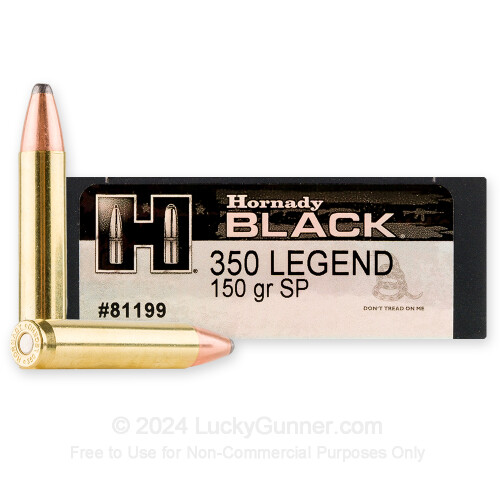 Hornady 350 Legend Ammo For Sale 150 Grain SP 20 Rounds