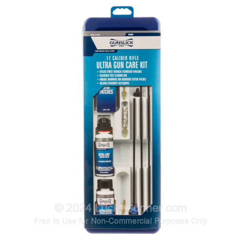 Gun Slick .17 HMR Cleaning Kit for Sale Ultra Cleaning Kit .17 Caliber Rifle Gunslick Pro