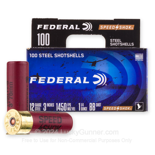 Bulk 12 Gauge Ammo For Sale - 2-3/4” 1-1/4oz. T Steel Shot Ammunition in  Stock by Federal Classic Steel - 250 Rounds