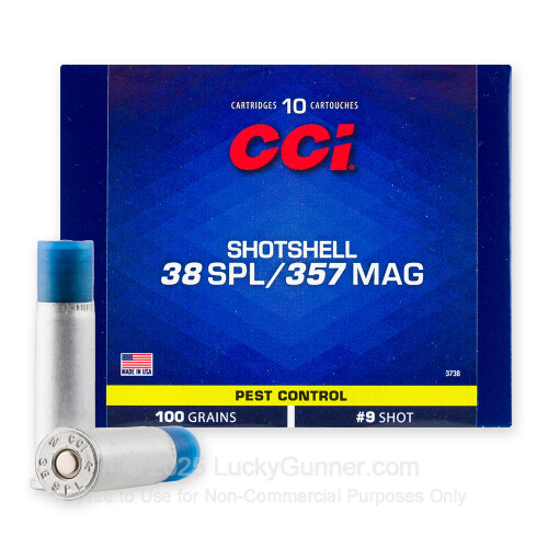 38 Special/357 Magnum - #9 Shot - CCI - 10 Rounds