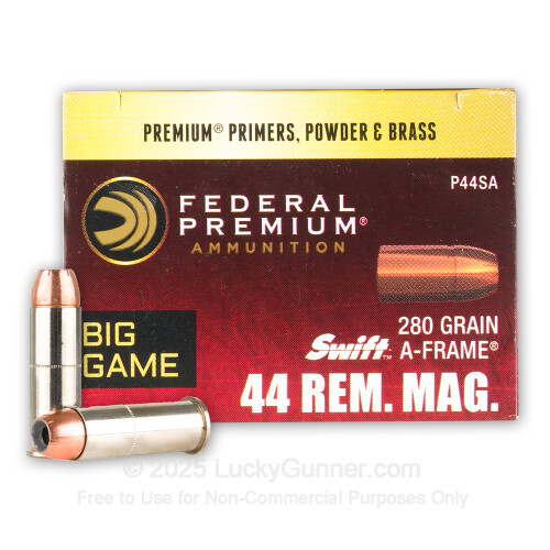 ammo まとめ売り Premium 44 Mag Ammo For Sale - 280 Grain Swift A-Frame