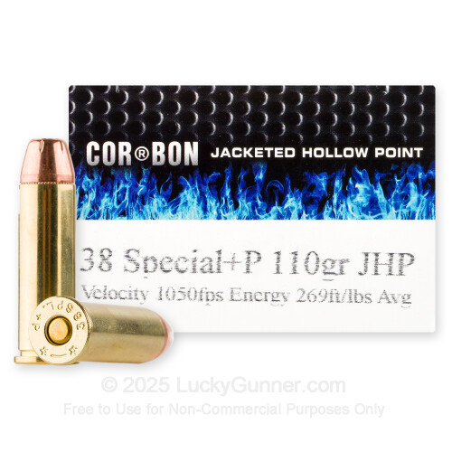 Premium 38 Special +P Ammo For Sale - 110 Grain JHP