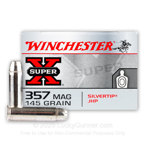 Bulk 357 Mag Ammo For Sale - 145 Grain Silvertip JHP Ammunition in
