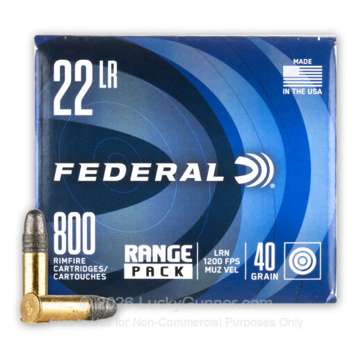 22 LR - 40 Grain LRN - Federal Champion - 3200 Rounds