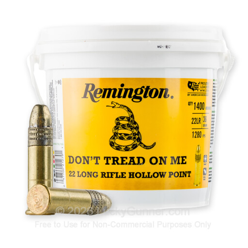 22 LR - 36 Grain CPHP - Remington Don't Tread On Me - 1400 Rounds