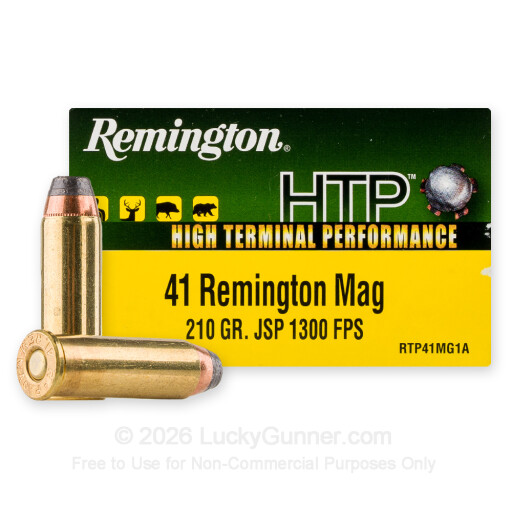 41 Remington Mag - 210 Grain JHP - Remington Core-Lokt - 20 Rounds