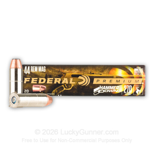 44 Magnum - 270 Grain Bonded SP - Federal HammerDown - 20 Rounds