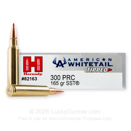300 Winchester Magnum - 165 Grain SST - Hornady American Whitetail Tipped - 20 Rounds
