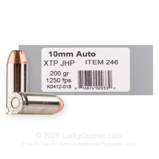 10mm Auto - 200 Grain XTP JHP - Underwood - 20 Rounds