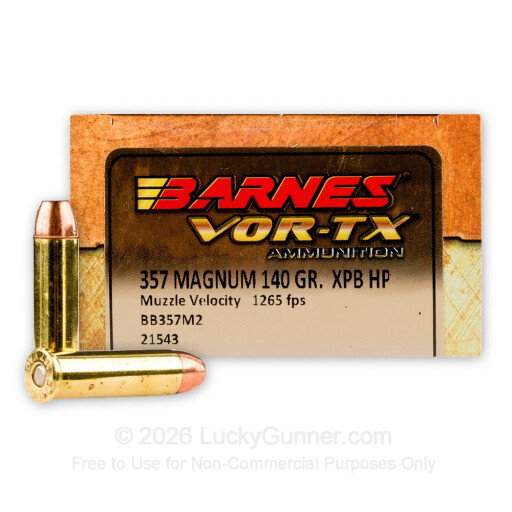 357 Mag - 140 gr XPB HP - Barnes VOR-TX - 20 Rounds