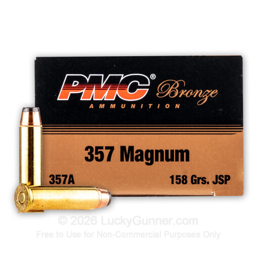 357 Mag - 158 Grain JSP - PMC Bronze - 1000 Rounds