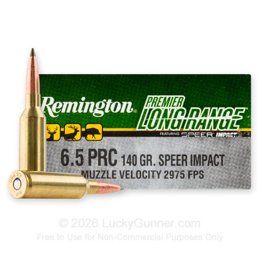 6.5 PRC - 140 Grain Speer Impact - Remington Premier Long Range - 20 Rounds