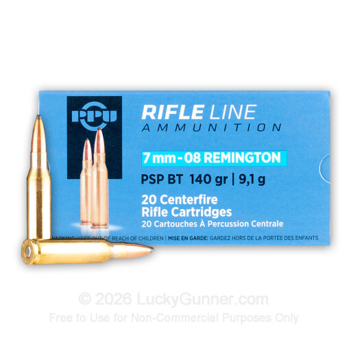 7mm-08 Rem - 140 Grain SP - Prvi Partizan - 20 Rounds