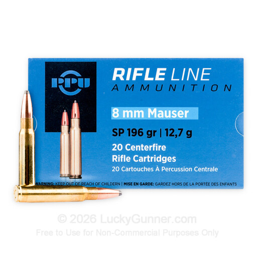 8mm Mauser - 196 gr SP - Prvi Partizan - 20 Rounds