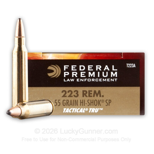 223 Rem - 55 Grain SP - Federal LE Tactical - 20 Rounds