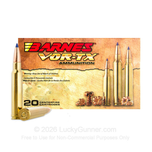 338 Win Mag - 210 Grain TTSX BT - Barnes VOR-TX - 20 Rounds