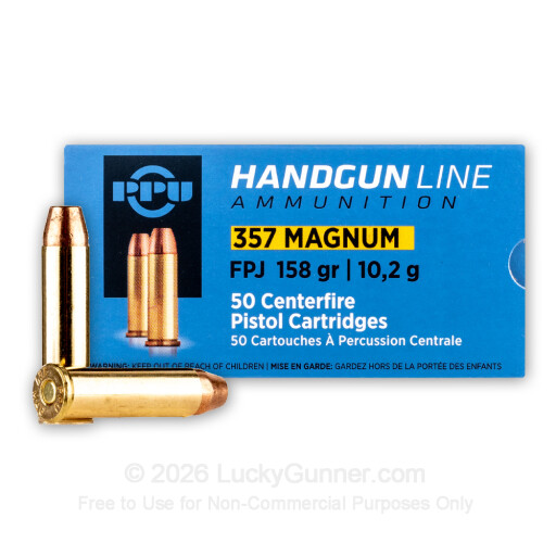 357 Mag - 158 Grain FPJ - Prvi Partizan - 50 Rounds
