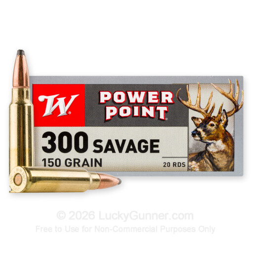 300 Savage - 150 Grain SP - Winchester Power-Point - 20 Rounds