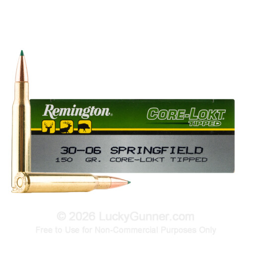 30-06 - 150 Grain Polymer Tip - Remington Core-Lokt Tipped - 200 Rounds