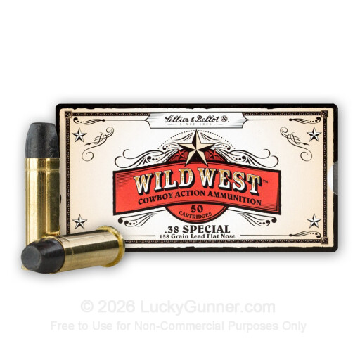 38 Special - 158 gr LFN - Sellier & Bellot- 50 Rounds