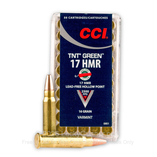 17 HMR - 16 Grain - TNT - Lead Free - CCI - 50 Rounds