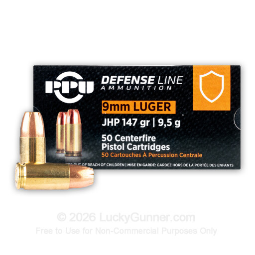 9mm - 147 Grain JHP - Prvi Partizan  - 50 Rounds