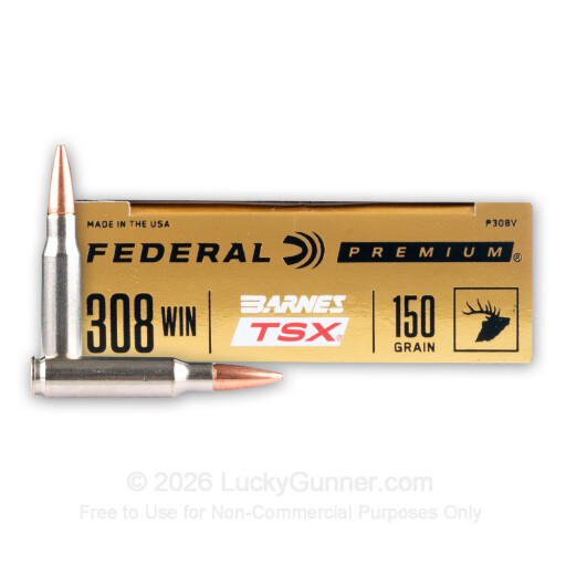 308 - 150 Grain Barnes TSX - Federal - 200 Rounds