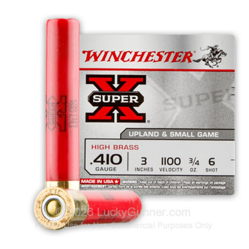 410 Gauge - 3" 3/4 oz. #6 Shot - Winchester Super-X - 25 Rounds