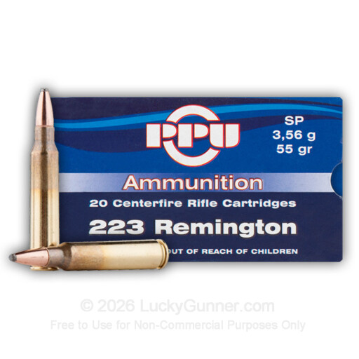 223 Rem - 55 Grain SP - Prvi Partizan - 20 Rounds