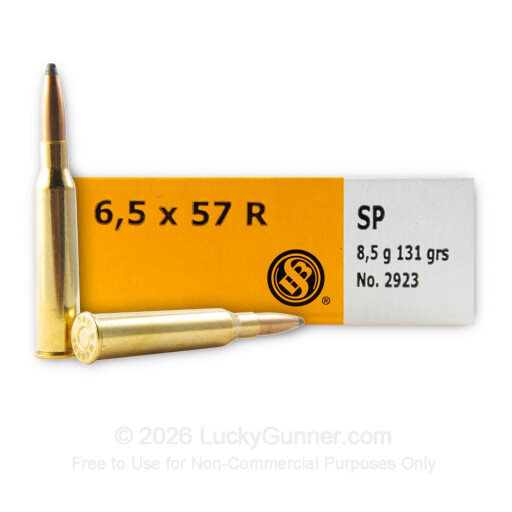 6.5x57mm Rimmed - 131 gr SP - Sellier & Bellot - 20 Rounds