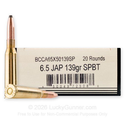 6.5 Japanese - 139 Grain SPBT - Bannerman - 20 Rounds