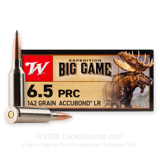 6.5 PRC - 142 Grain AccuBond LR - Winchester Expedition Big Game - 20 Rounds