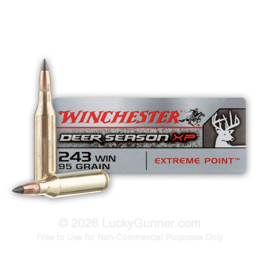 243 - 95 Grain Extreme Point - Winchester Deer Season XP - 200 Rounds