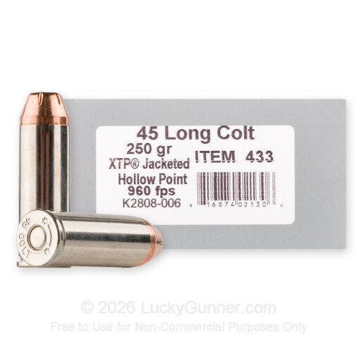 45 Long Colt - 250 Grain XTP JHP - Underwood - 20 Rounds