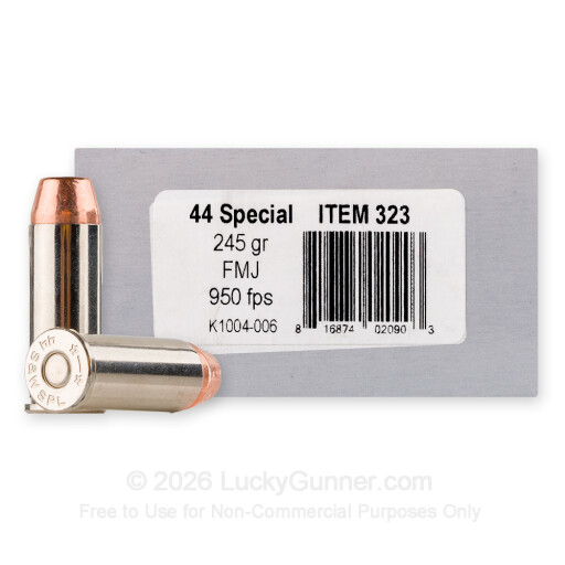 44 Special - 245 Grain FMJ FN - Underwood - 50 Rounds
