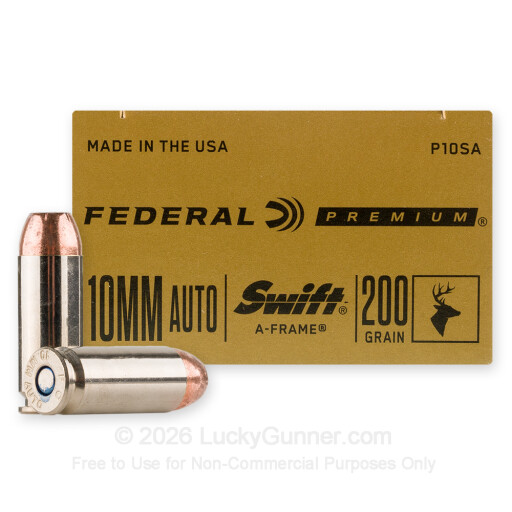 10mm Auto - 200 Grain A-Frame - Federal - 20 Rounds