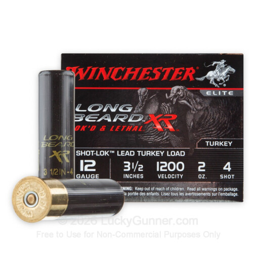 12 Gauge - 3-1/2" 2oz. #4 Shot - Winchester Long Beard XR - 10 Rounds