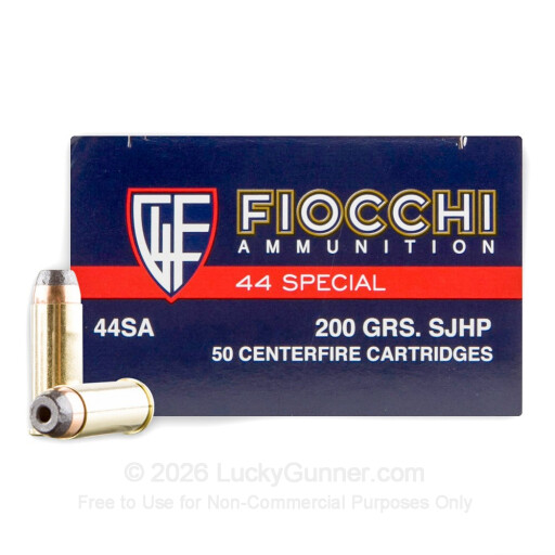 44 Special - 200 Grain SJHP - Fiocchi- 500 Rounds