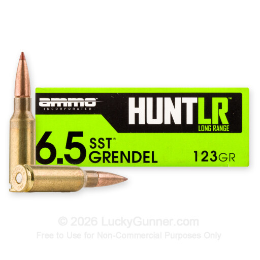 6.5 Grendel - 123 Grain SST - Ammo Inc. Hunt LR - 20 Rounds